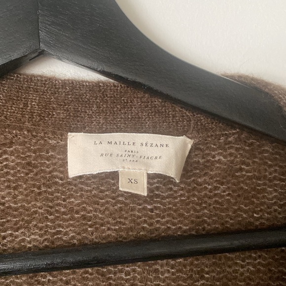 Sézane Mia Cardigan in Taupe - Picture 3 of 6